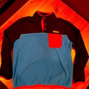Vineyard Vines Fleece Pullover. M Navy,Royal & Red